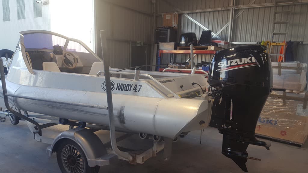 Boat in the Whanganui Boating Centre workshop