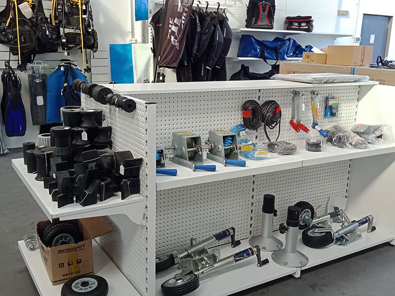 Trailer parts and fittings in store